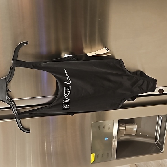 💕NIKE💕 U-Back One-Piece Swimsuit ~ Jet Black Large L NWT - Picture 5 of 12